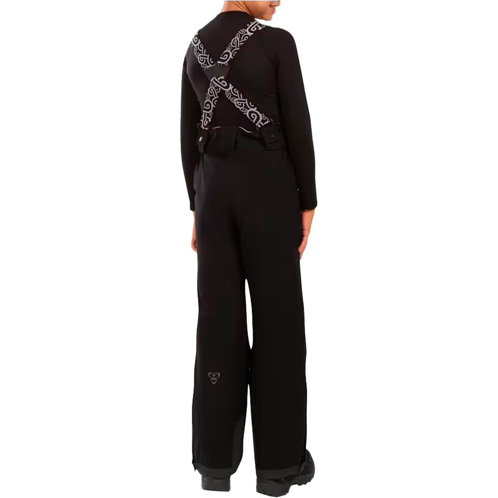 Kilpi pantalones esquí infantil MIMAS-J NEGRO vista trasera