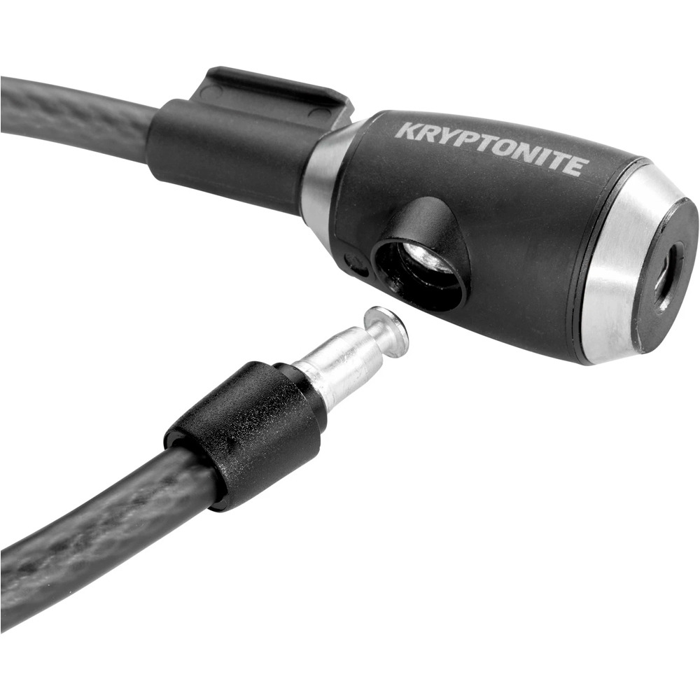 Kriptonics candado bicicleta Key Cable Flex 121812mmx180cm + Soporte  01