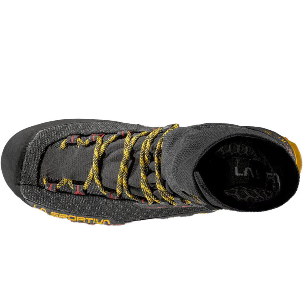 La Sportiva bota montaña cuero hombre TRANGO PRO GORE-TEX NEGRO vista trasera