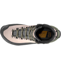 La Sportiva bota montaña cuero mujer TX5 Evo Mid Woman GTX MARRON vista superior