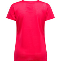 La Sportiva camiseta entrenamiento manga corta mujer PURE ROJO vista trasera
