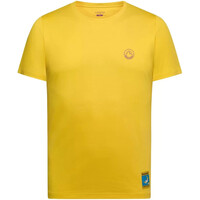 La Sportiva camiseta montaña manga corta hombre Climbing on the Moon T-Shirt M AMARILLO vista frontal