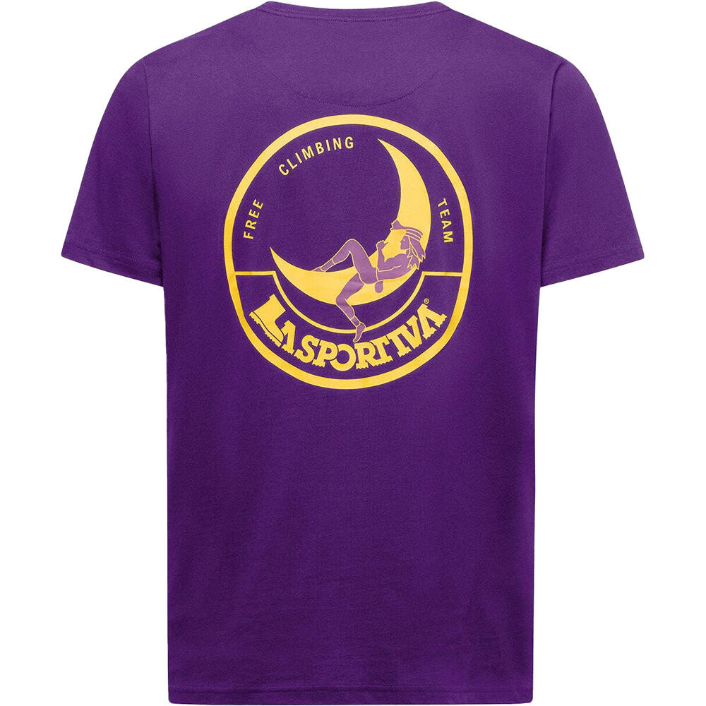 La Sportiva camiseta montaña manga corta hombre Climbing on the Moon T-Shirt M MORADO 03