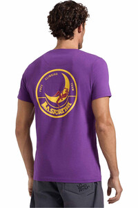 La Sportiva camiseta montaña manga corta hombre Climbing on the Moon T-Shirt M MORADO vista trasera