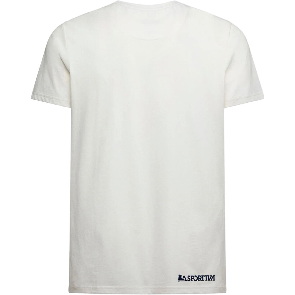 La Sportiva camiseta montaña manga corta hombre MOON ROCK GRIS vista trasera