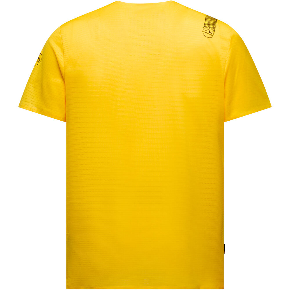 La Sportiva camiseta técnica manga corta hombre PURE AMARILLO vista trasera