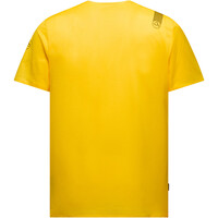 La Sportiva camiseta técnica manga corta hombre PURE AMARILLO vista trasera