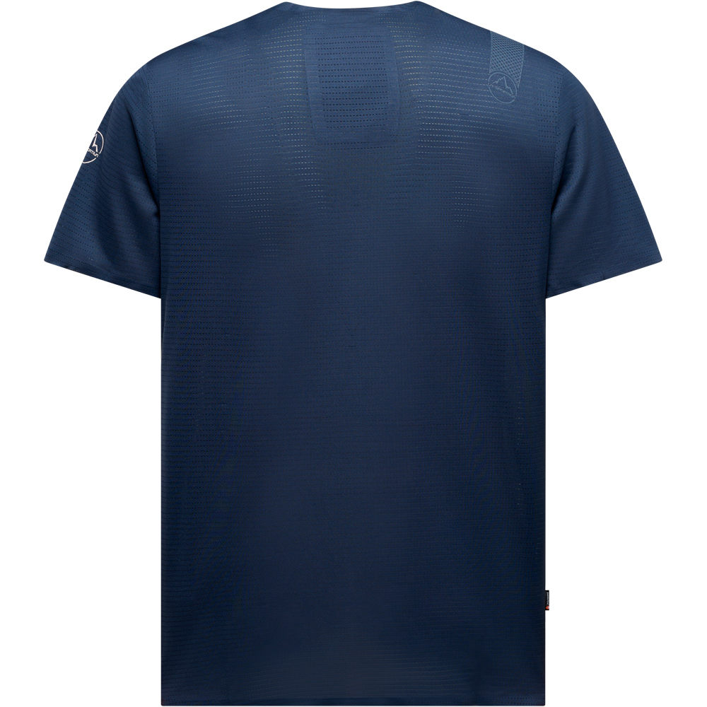 La Sportiva camiseta técnica manga corta hombre PURE GRIS vista trasera