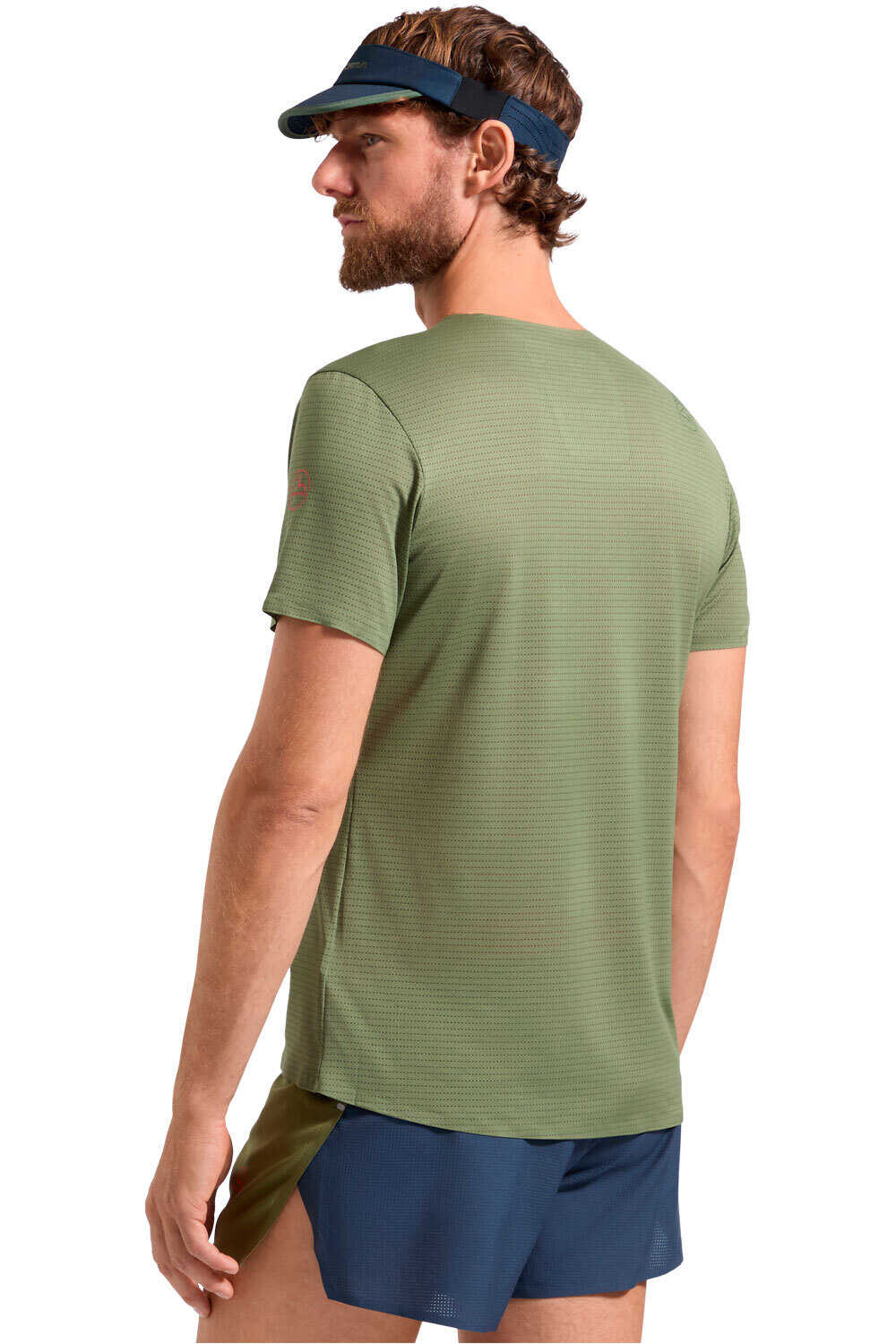 La Sportiva camiseta técnica manga corta hombre PURE ROJO vista trasera