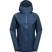 La Sportiva CHAQUETA RUNNING MUJER POCKETSHELL AZUL vista frontal