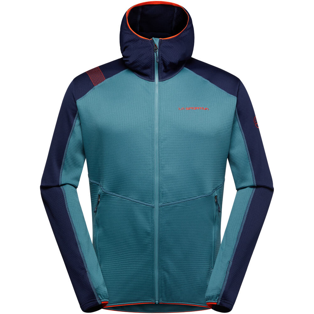 La Sportiva forro polar hombre UPENDO AZUL vista frontal