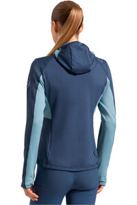 La Sportiva forro polar mujer Chill Thermal Hoody W AMARILLO vista trasera
