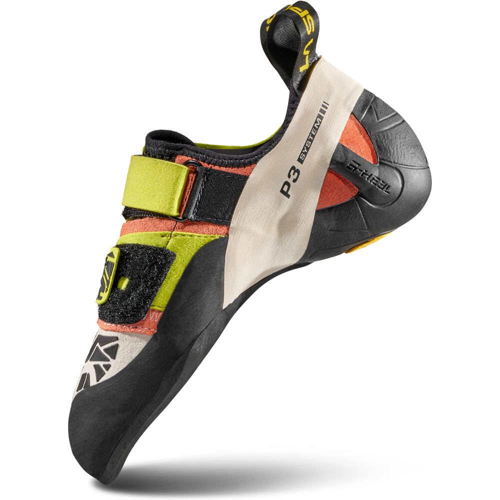 La Sportiva pies de gato OTAKI SULPHUR GRIS vista trasera