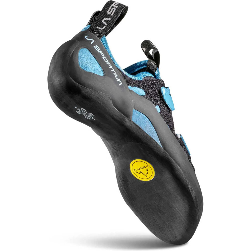 La Sportiva pies de gato TARANTULA MUJER AZUL vista trasera