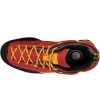 La Sportiva zapatilla trekking hombre BOULDER X ROJO vista superior