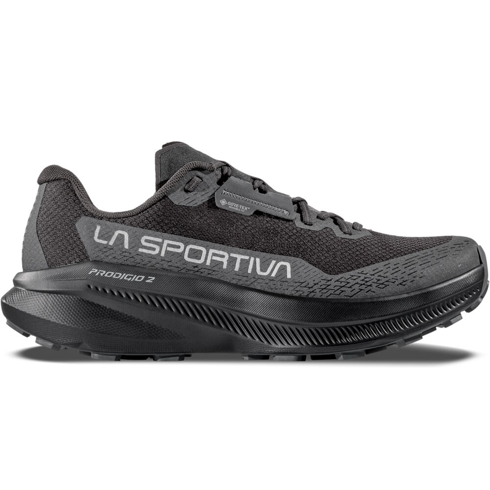 La Sportiva zapatillas trail hombre PRODIGIO 2 GORE-TEX NEGRO lateral exterior