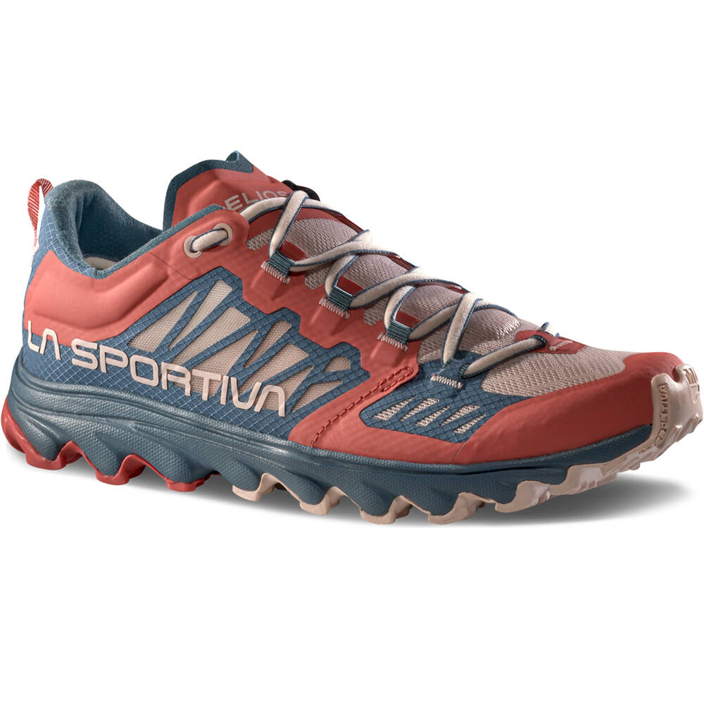 La Sportiva zapatillas trail mujer HELIOS III ROJO puntera