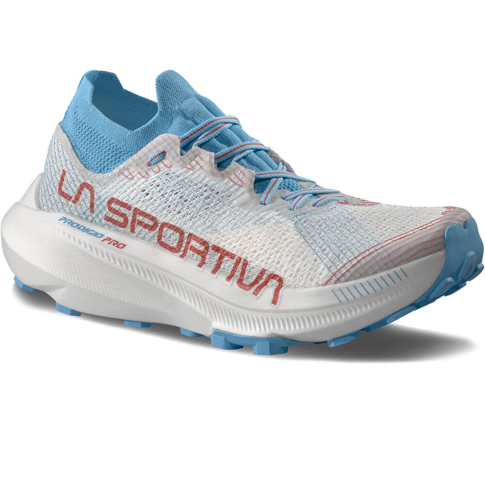 La Sportiva zapatillas trail mujer PRODIGIO PRO BLANCO puntera