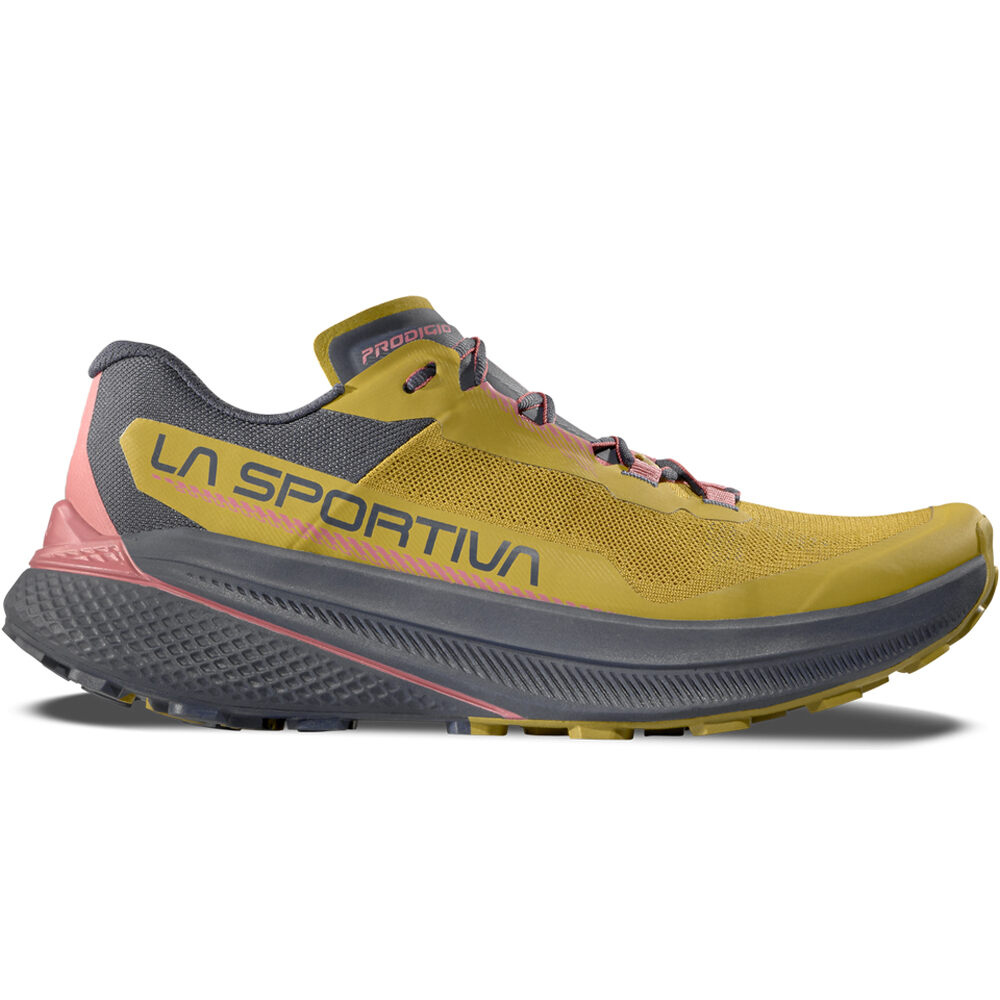 La Sportiva zapatillas trail mujer PRODIGIO VERDE lateral exterior