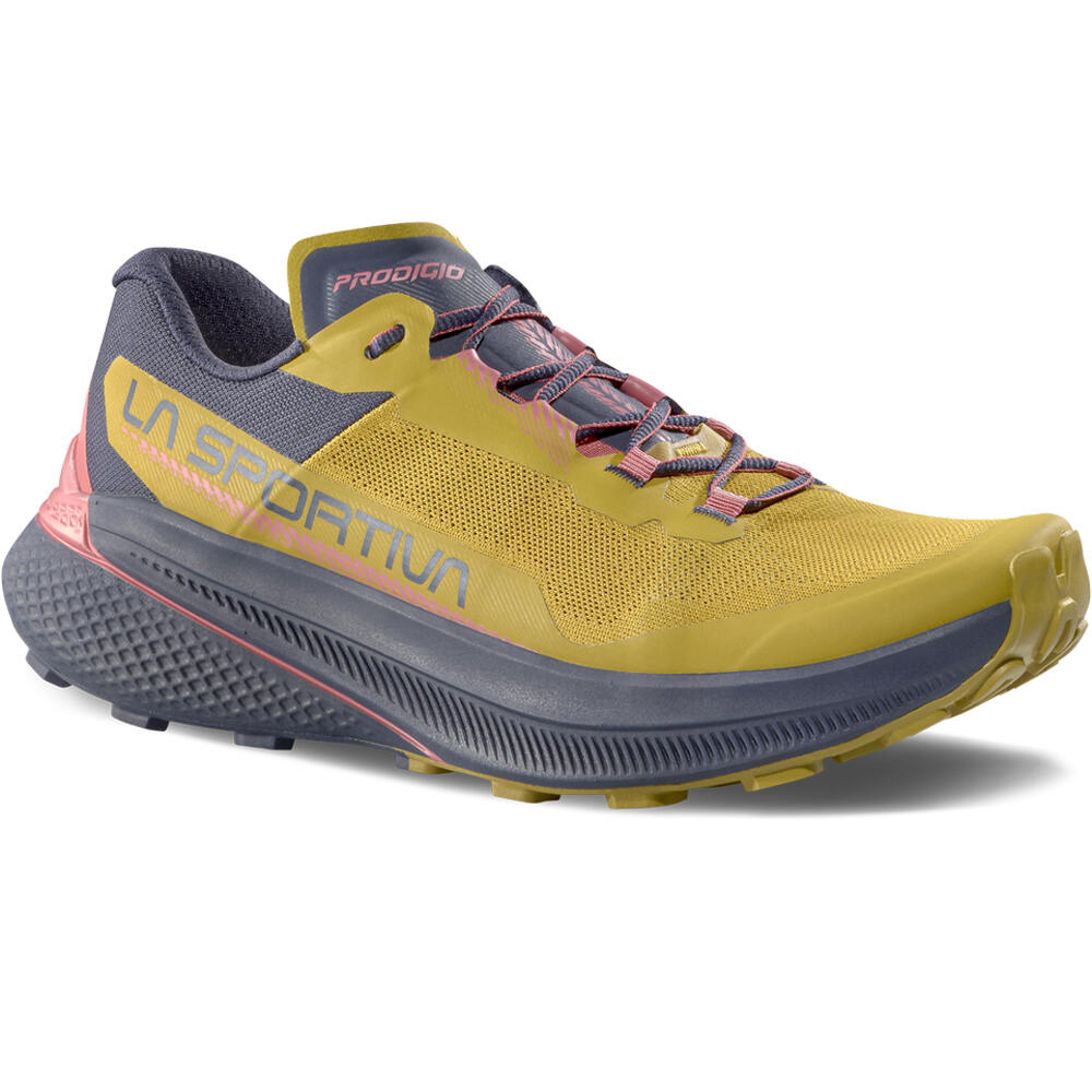 La Sportiva zapatillas trail mujer PRODIGIO VERDE lateral interior