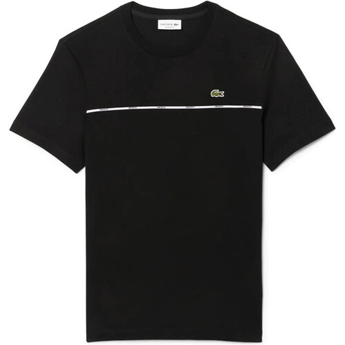 LACOSTE TEE-SHIRT TAPE negro