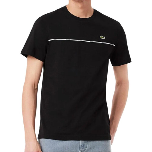 LACOSTE TEE-SHIRT TAPE negro