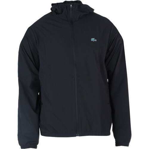 LACOSTE JACKET FINE HOOD negro
