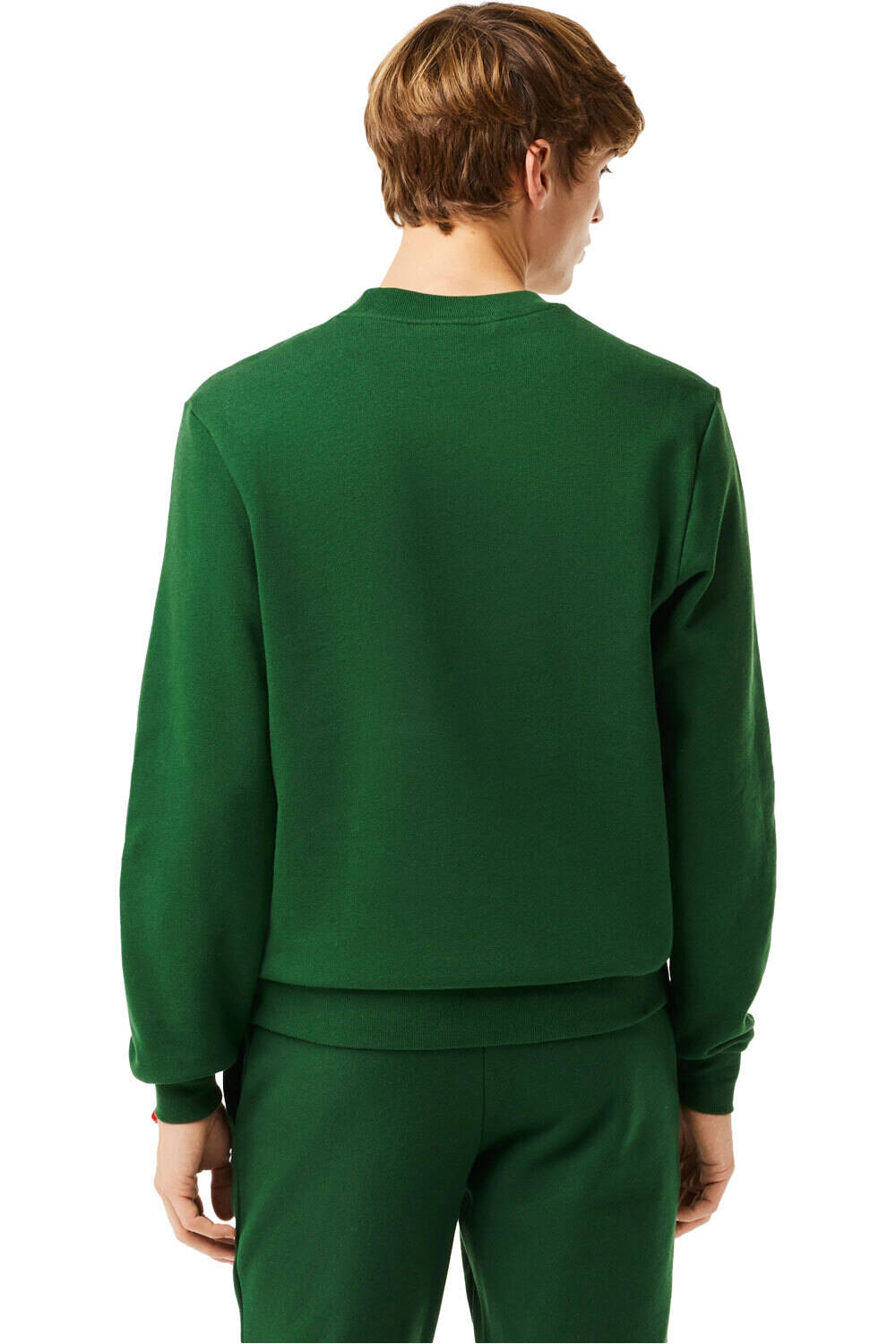Lacoste sudadera hombre CLASSIC VERDE vista trasera