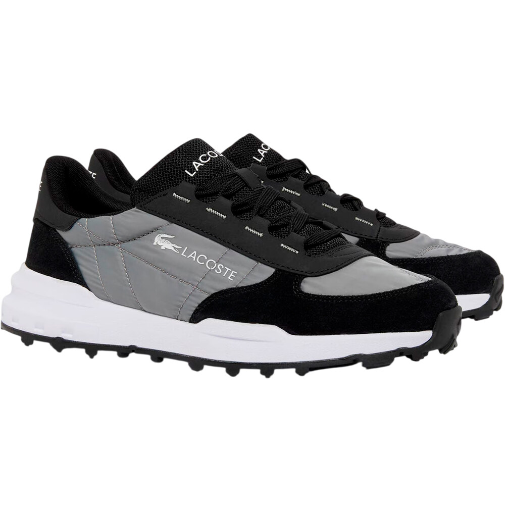 Lacoste zapatilla moda hombre ELITE ACTV EVO NEGRO lateral interior