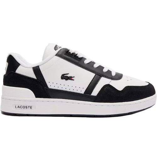 LACOSTE T-CLIP LOGO LEATHER blanco
