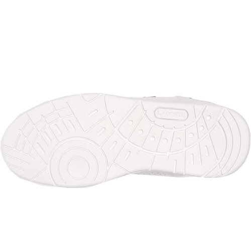 LACOSTE T-CLIP LEATHER blanco