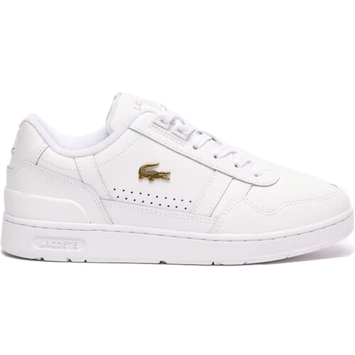 LACOSTE T-CLIP LEATHER blanco