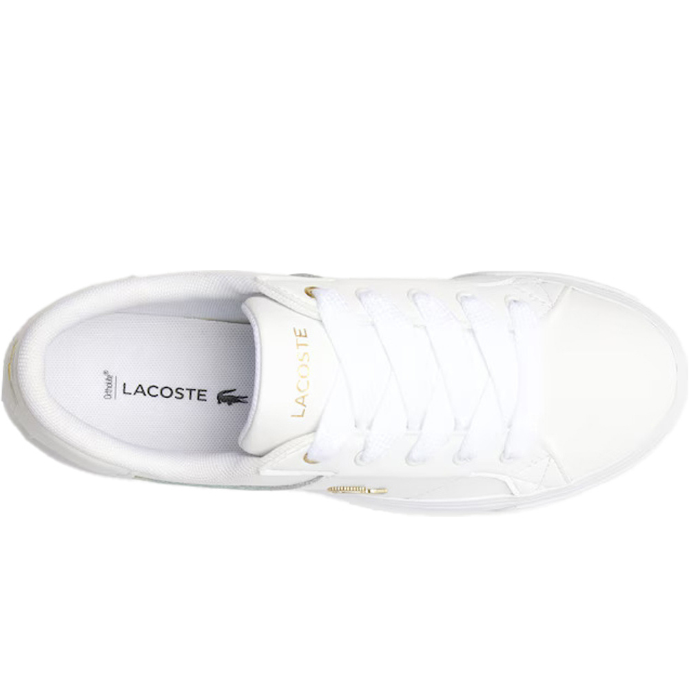 Lacoste zapatilla moda mujer ZIANE PLATFORM 124 BLANCO 06