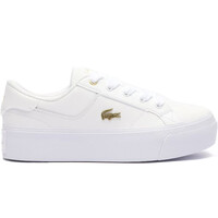 Lacoste zapatilla moda mujer ZIANE PLATFORM 124 BLANCO lateral exterior