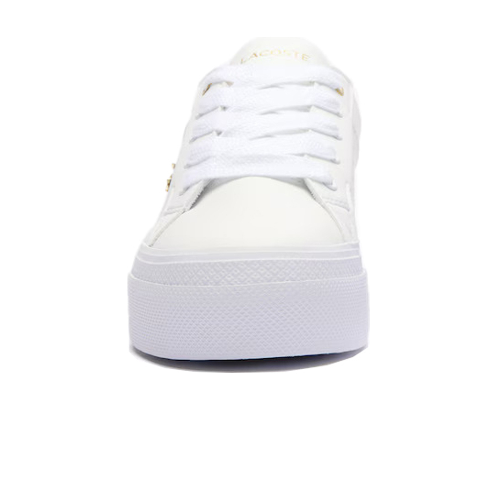 Lacoste zapatilla moda mujer ZIANE PLATFORM 124 BLANCO lateral interior