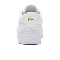 Lacoste zapatilla moda mujer ZIANE PLATFORM 124 BLANCO vista trasera