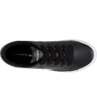 Lacoste zapatilla moda mujer ZIANE PLATFORM 225 3 CFA NEGRO 06