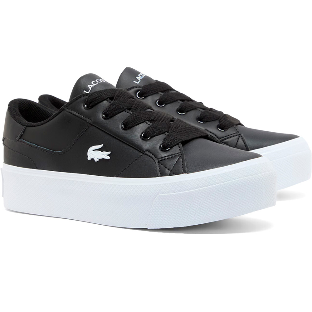 Lacoste zapatilla moda mujer ZIANE PLATFORM 225 3 CFA NEGRO lateral interior