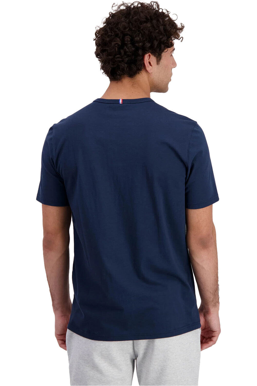Le Coq Sportif camiseta manga corta hombre ESSENTIALS AZUL vista trasera