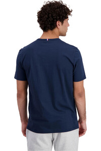 Le Coq Sportif camiseta manga corta hombre ESSENTIALS AZUL vista trasera