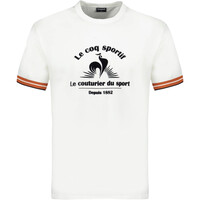 Le Coq Sportif camiseta manga corta hombre HERITAGE BLANCO vista detalle