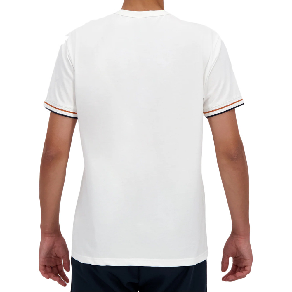 Le Coq Sportif camiseta manga corta hombre HERITAGE BLANCO vista trasera