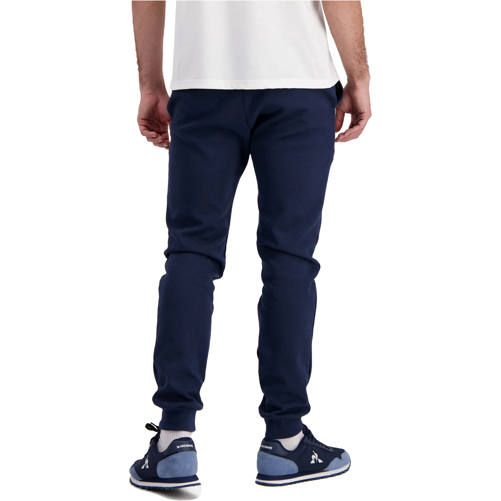 Le Coq Sportif pantalón hombre ESSENTIALS AZUL vista trasera