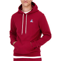 Le Coq Sportif sudadera hombre ESSENTIALS ROJO vista frontal