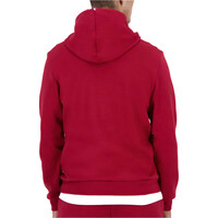 Le Coq Sportif sudadera hombre ESSENTIALS ROJO vista trasera