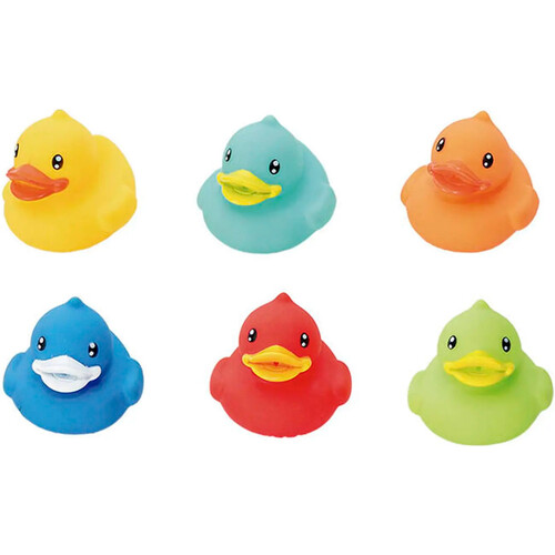 Leisis juguetes para playa JUEGO DE NATACION FIGURAS PATOS 6 UNIDADES 