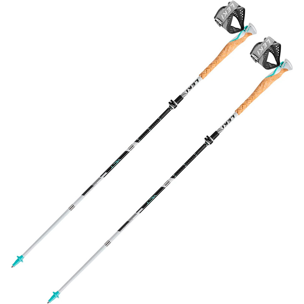 Leki Baston Trail PAR-MCT 12 VARIO CARBON MUJER BLANCO vista frontal