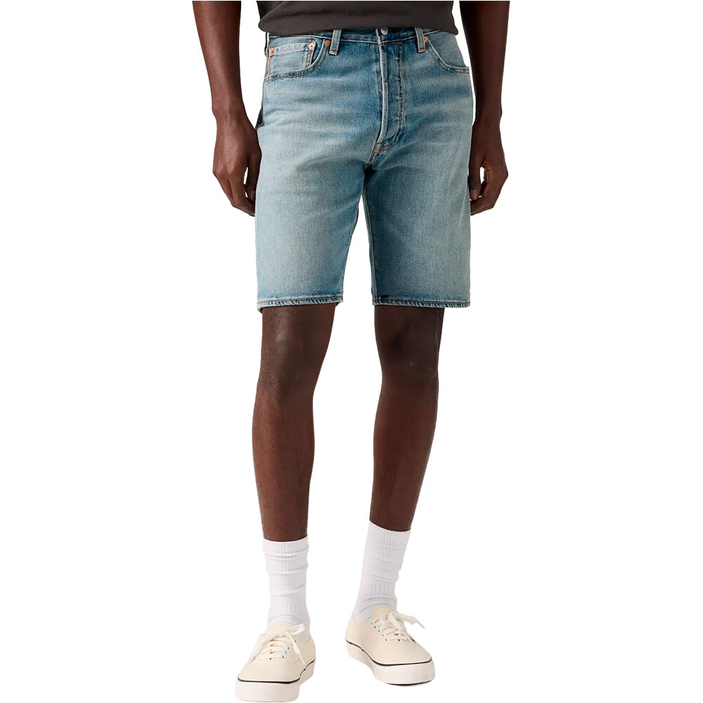 Levi'S bermudas hombre 501 ORIGINAL AZUL vista frontal