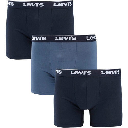 LEVI'S REPEAT LOGO BOXER BRIEF 3P azul