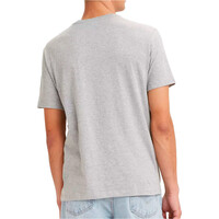 Levi'S camiseta manga corta hombre GRAPHIC SET-IN NECK GRIS vista trasera